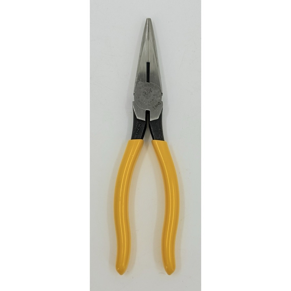 Klein‎ Tools D203-8 Heavy-Duty 8''  Long Nose Pliers Side Cutting USA Made NWOP
